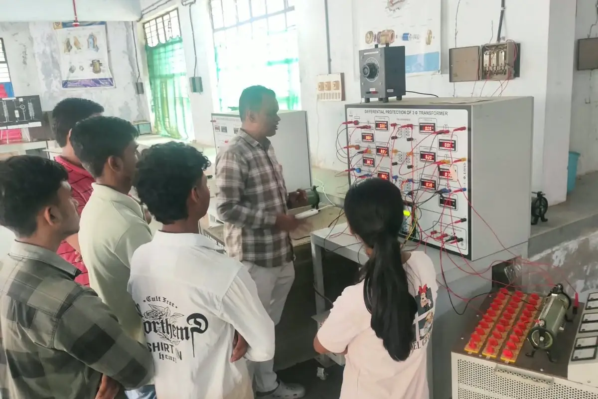 Demonstration of differential protection of a 3-phase transformer